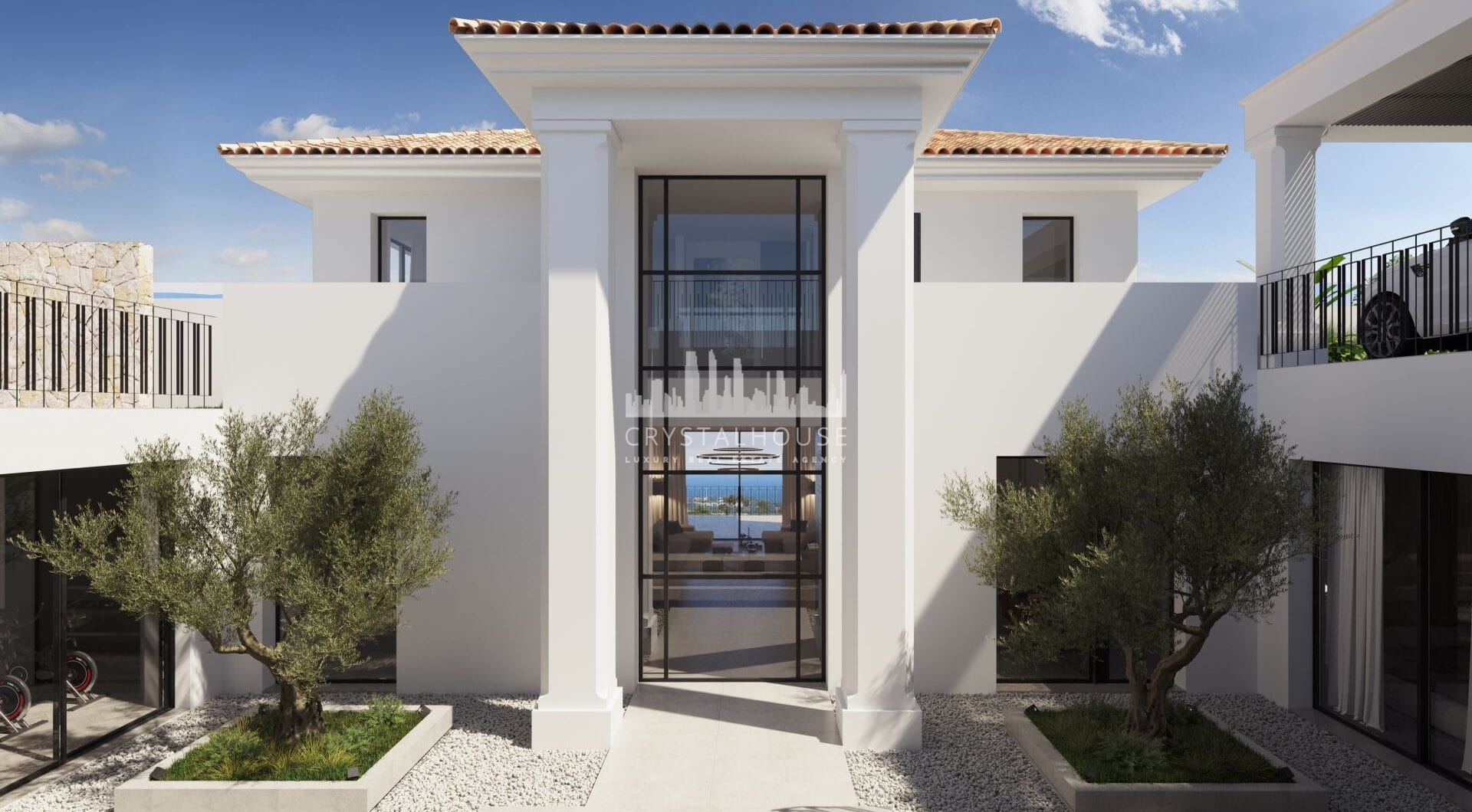 In the heart of the prestigious El Herrojo Alto community lies a villa that beautifully combines traditional Andalusian elegance with modern luxury.