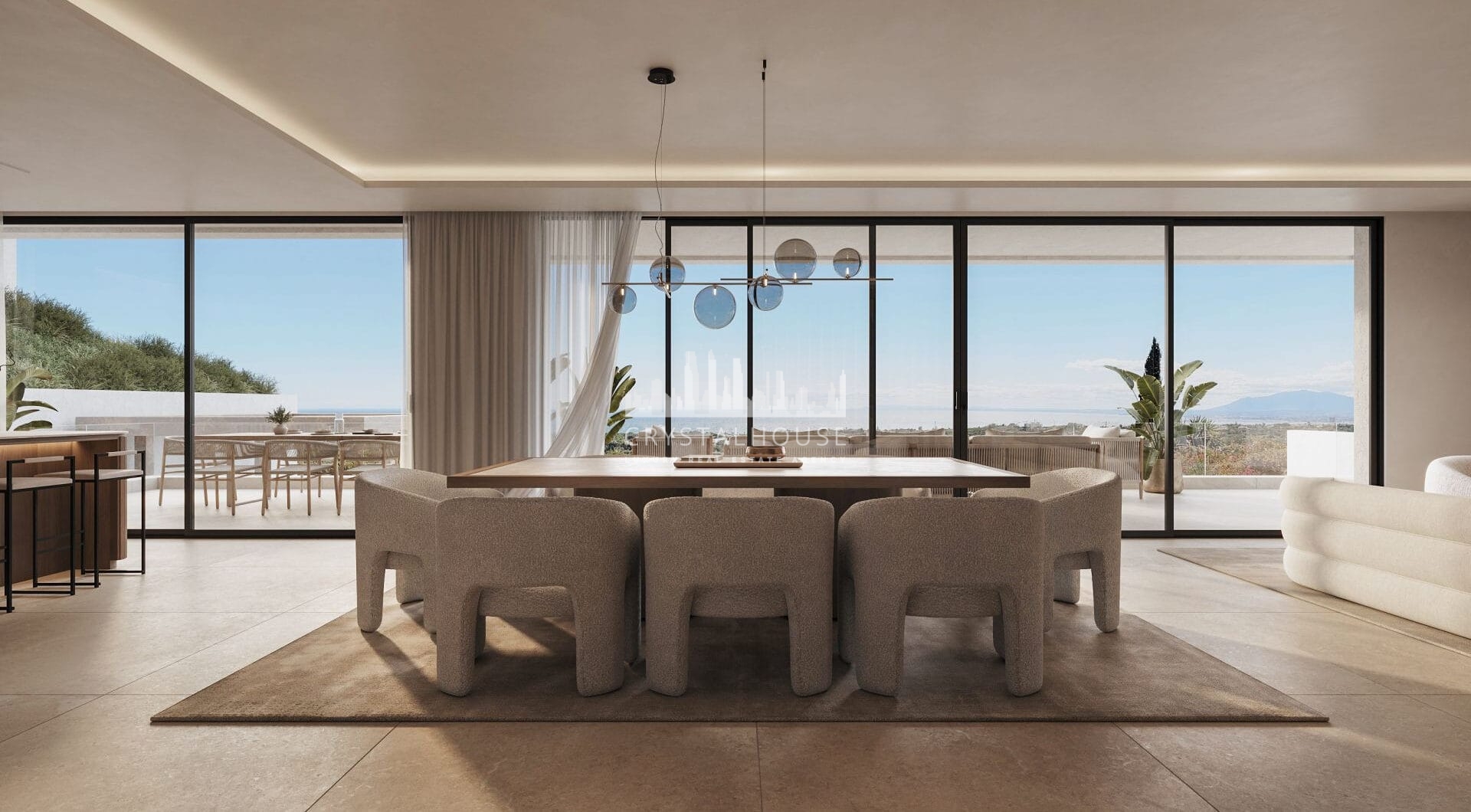 Introducing Villa Ember, an exquisite new addition to the picturesque neighbourhood of Elviria in Marbella East.