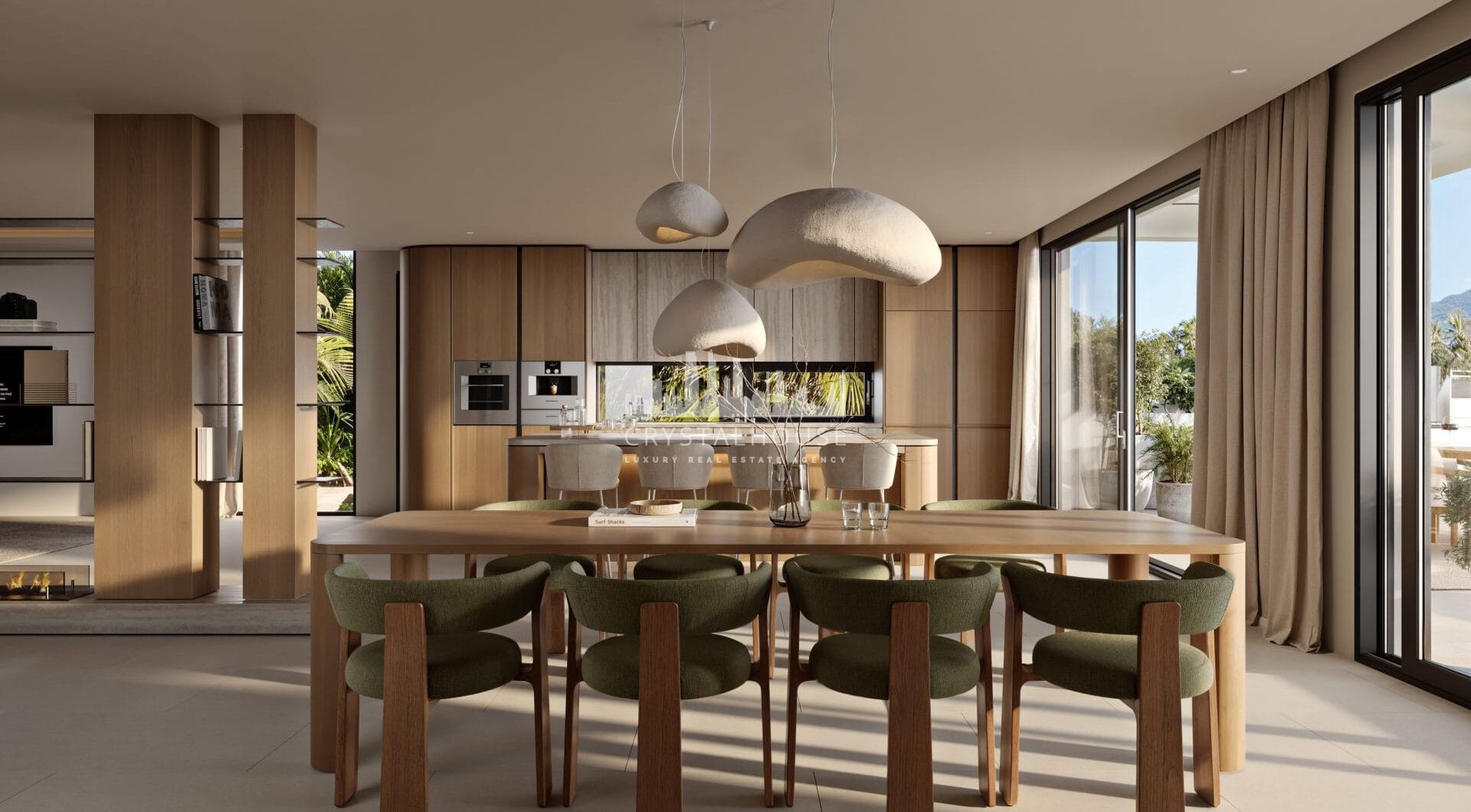 Villa Tulua is a design-led luxury villa for sale in the dream location of Nueva Andalucía, positioned on an elevated ridge that offers unrivalled panoramic views.