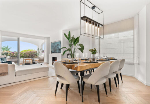 La Maison Saint Germain is an exceptional two-storey townhouse for sale  in the prestigious Golden Mile, a highly sought-after area known for its refined residences, excellent amenities, and seamless connectivity to Marbella’s finest offerings.