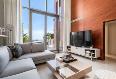 Modern semi-detached villa in La Alqueria, Mijas, within a private gated complex of just 8 homes.