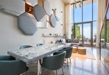 Modern semi-detached villa in La Alqueria, Mijas, within a private gated complex of just 8 homes.