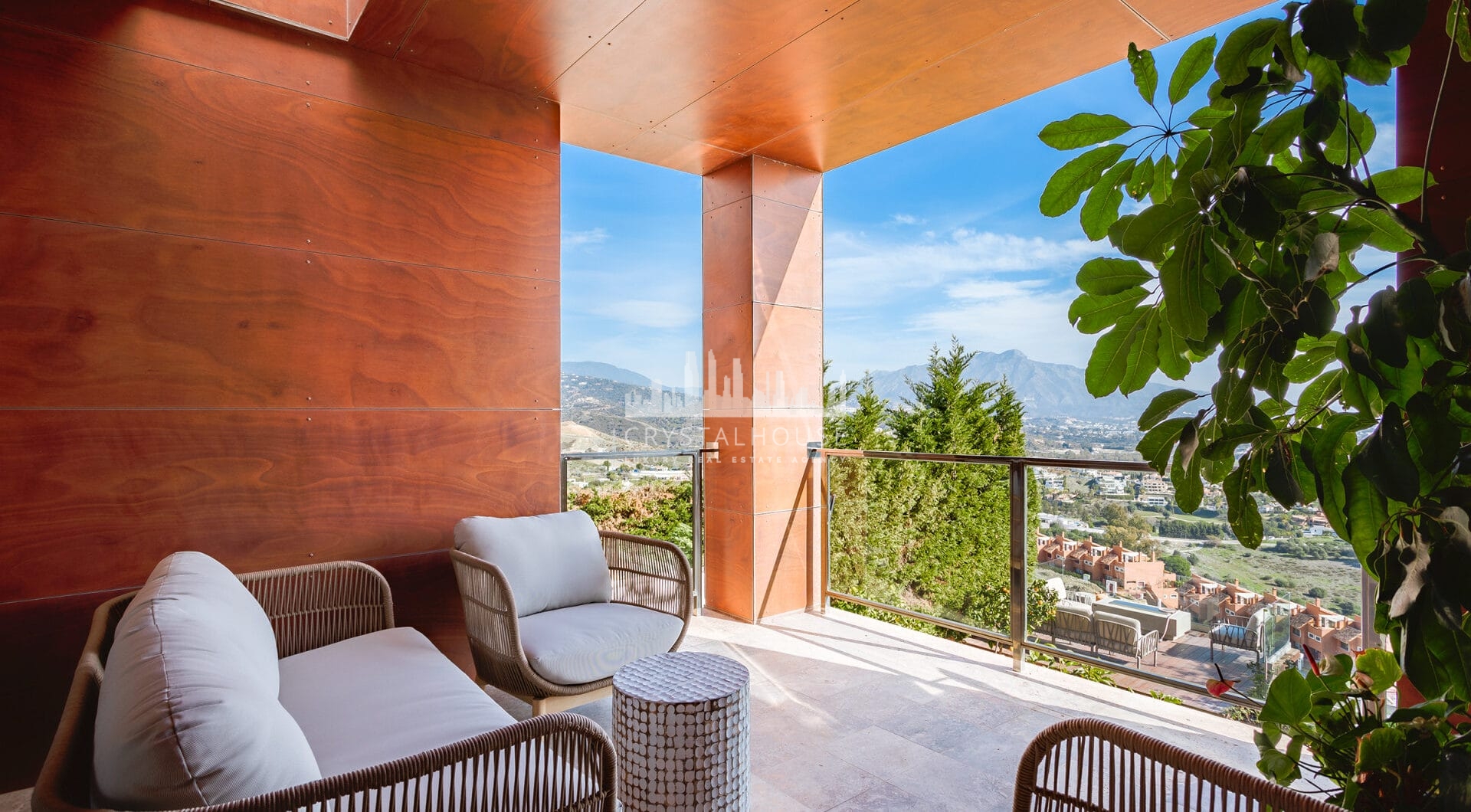 Modern semi-detached villa in La Alqueria, Mijas, within a private gated complex of just 8 homes.