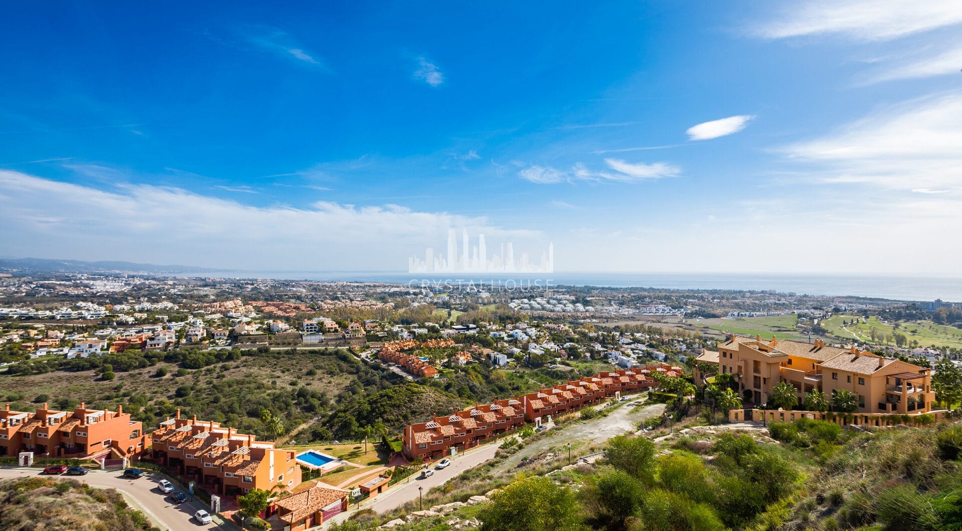 Modern semi-detached villa in La Alqueria, Mijas, within a private gated complex of just 8 homes.