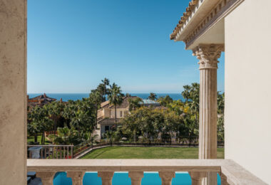 Villa Sinfonía is a remarkable three-floor estate for sale  in the prestigious gated community of Sierra Blanca on the Costa del Sol.
