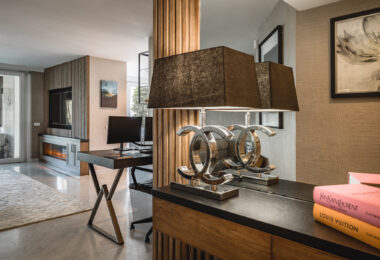 Fully renovated southwest-facing luxury apartment in Japanese Gardens, Marina Puente Romano.