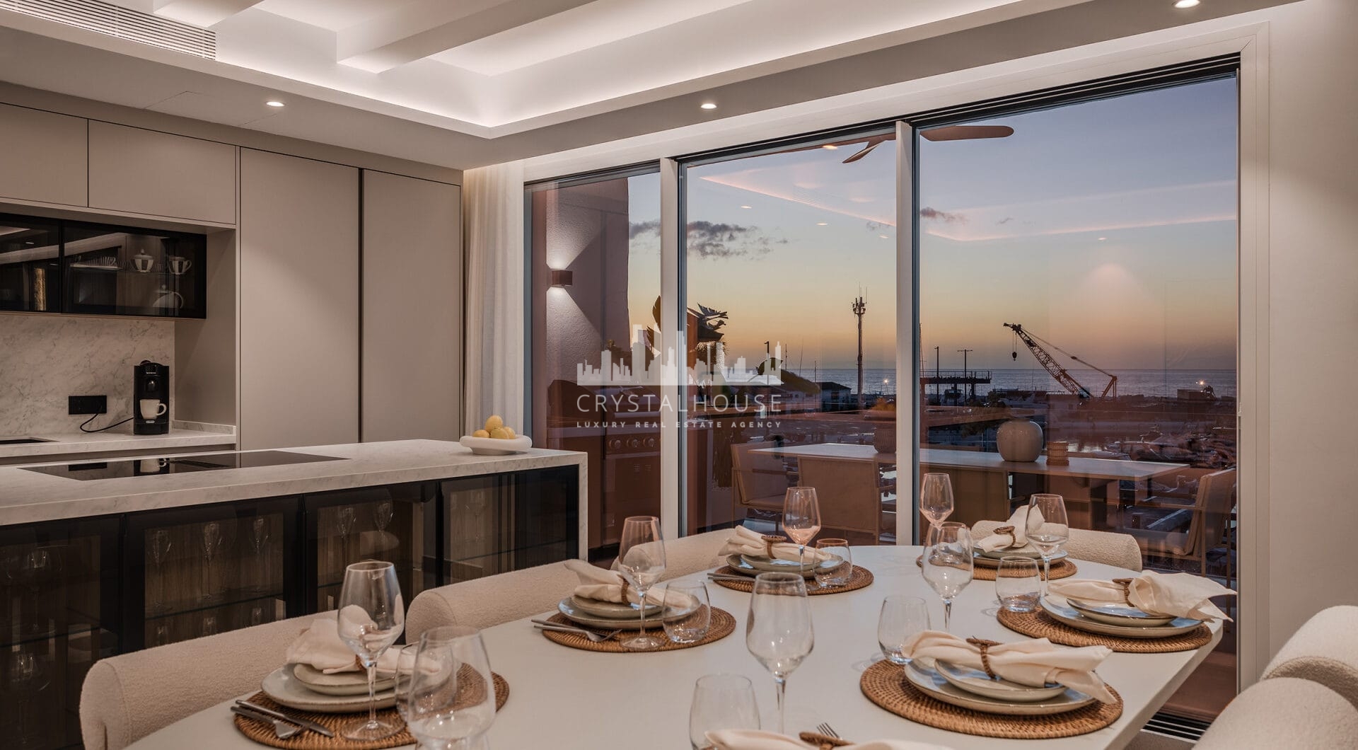 Bright and spacious fully renovated duplex penthouse in frontline Puerto Banús with panoramic marina and sea views. Featuring 4 bedrooms, 4 bathrooms, a modern open-plan living area, high-end marble floors, and a luxury terrace. Fully furnished and redesi
