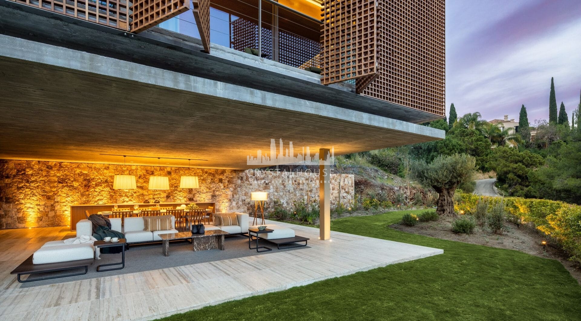 Villa Sienna is a contemporary home for sale in the exclusive gated community of El Madroñal, a peaceful and sought-after area in the hills of Marbella.
