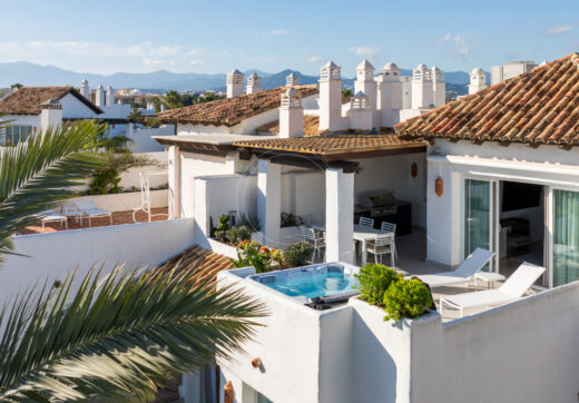 Stunning duplex penthouse beach front in the sought after area of Puerto Banús