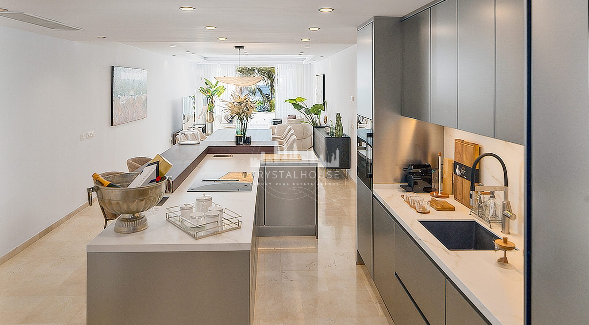 Stunning duplex penthouse beach front in the sought after area of Puerto Banús