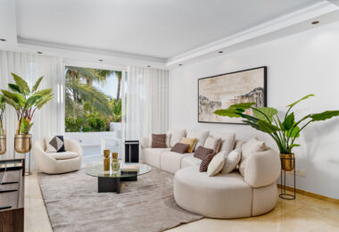 Stunning duplex penthouse beach front in the sought after area of Puerto Banús
