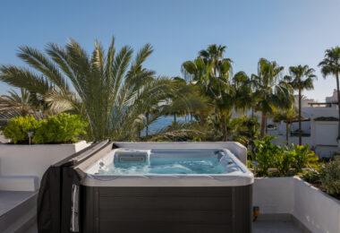 Stunning duplex penthouse beach front in the sought after area of Puerto Banús