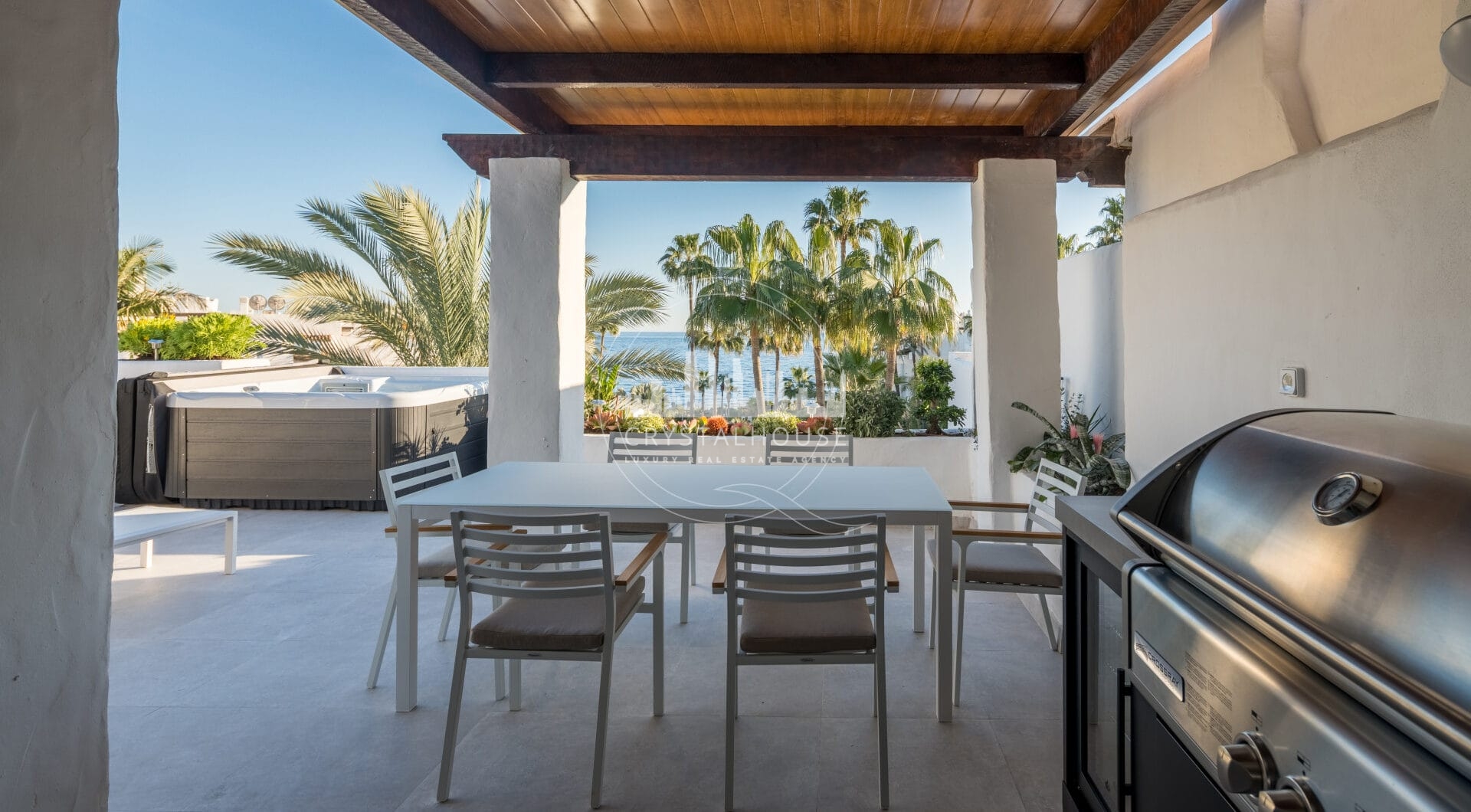 Stunning duplex penthouse beach front in the sought after area of Puerto Banús