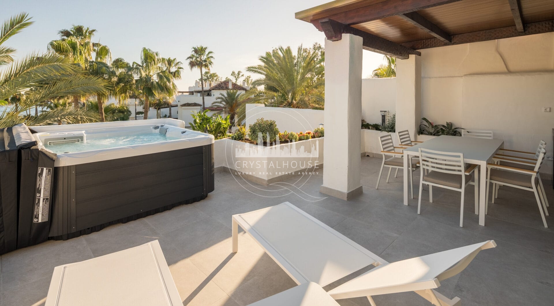 Stunning duplex penthouse beach front in the sought after area of Puerto Banús