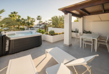 Stunning duplex penthouse beach front in the sought after area of Puerto Banús