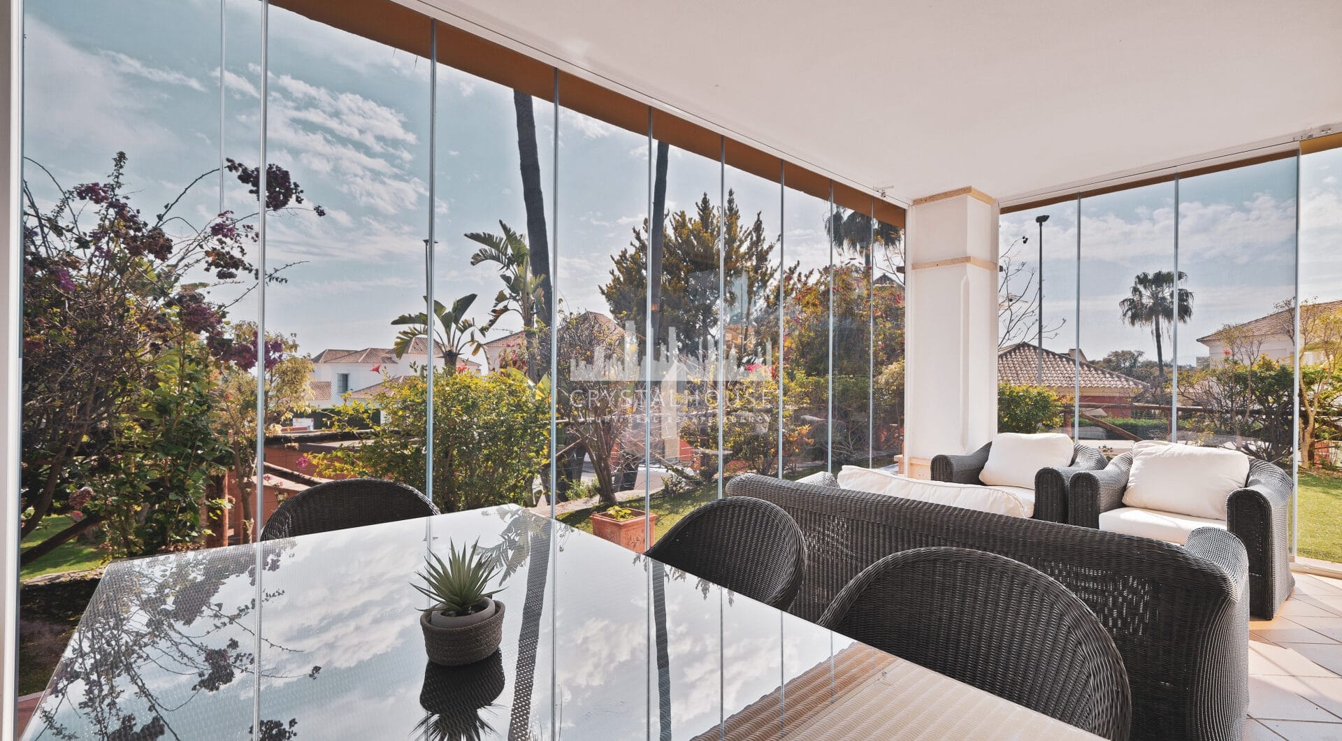 Elegant Semi-Detached Home in Santa Clara Golf – Sea Views, Private Garden &amp; Year-Round Terrace