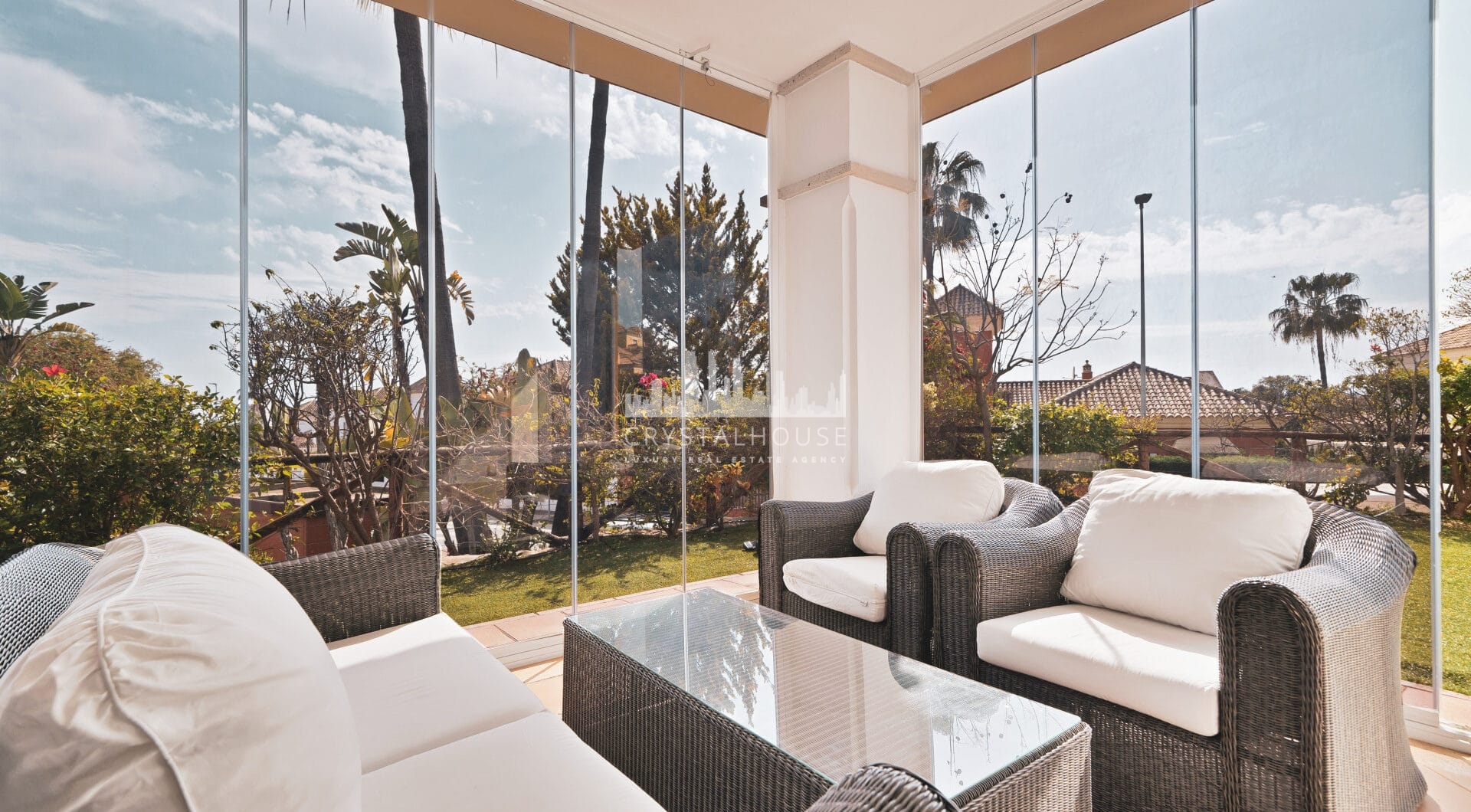Elegant Semi-Detached Home in Santa Clara Golf – Sea Views, Private Garden &amp; Year-Round Terrace