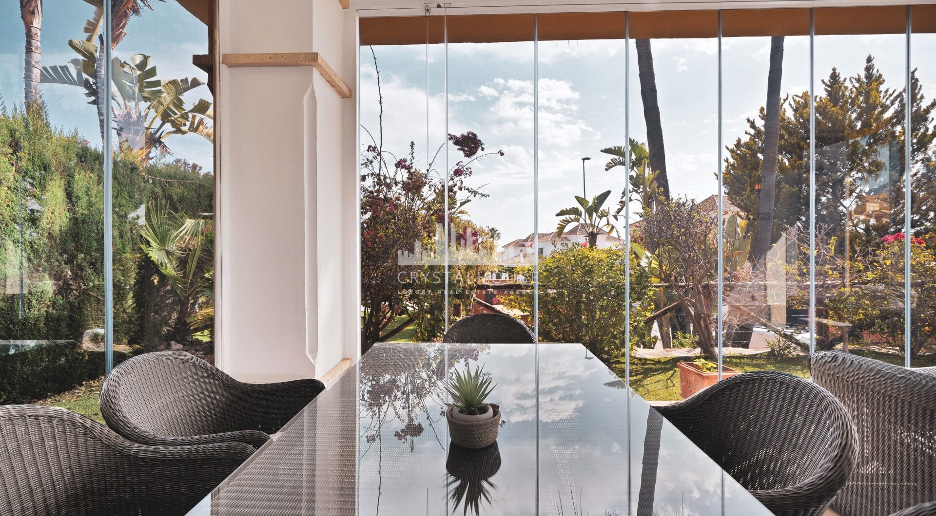 Elegant Semi-Detached Home in Santa Clara Golf – Sea Views, Private Garden &amp; Year-Round Terrace