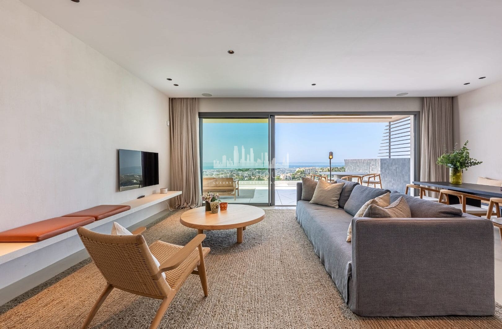 STUNNING CORNER MIDDLE FLOOR APARTMENT WITH PANORAMIC GOLF &amp; SEA VIEWS