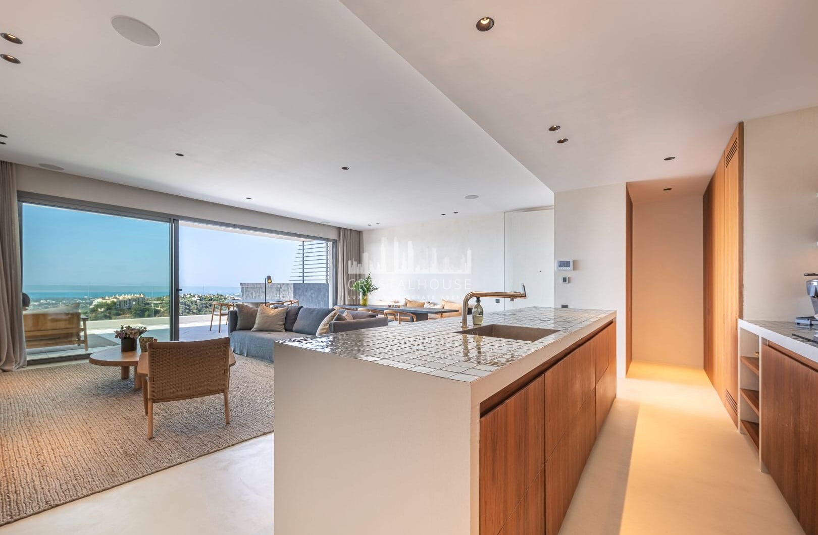 STUNNING CORNER MIDDLE FLOOR APARTMENT WITH PANORAMIC GOLF &amp; SEA VIEWS