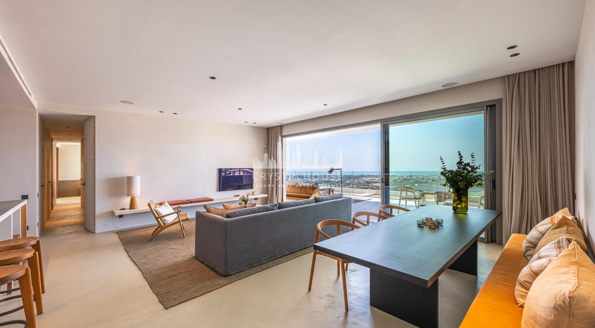 STUNNING CORNER MIDDLE FLOOR APARTMENT WITH PANORAMIC GOLF &amp; SEA VIEWS