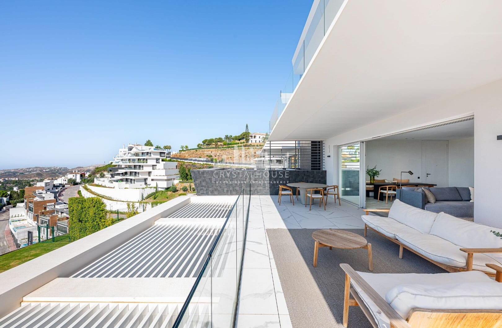 STUNNING CORNER MIDDLE FLOOR APARTMENT WITH PANORAMIC GOLF &amp; SEA VIEWS