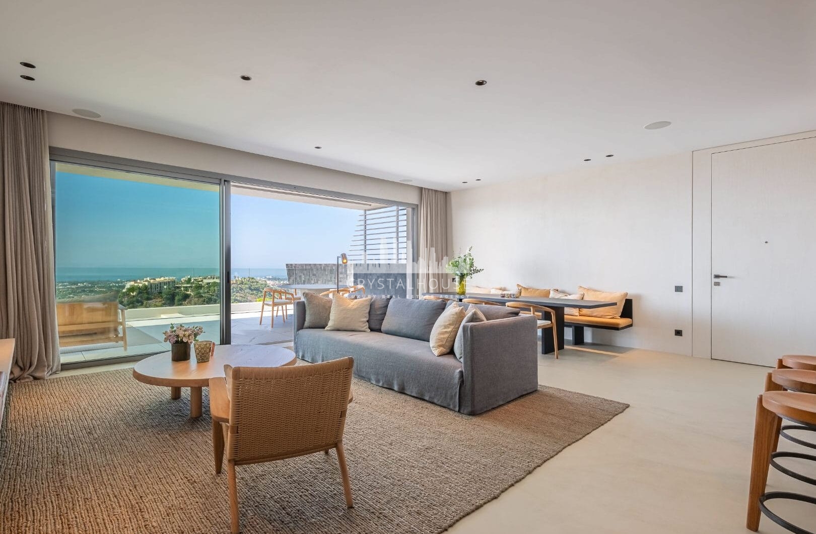 STUNNING CORNER MIDDLE FLOOR APARTMENT WITH PANORAMIC GOLF &amp; SEA VIEWS