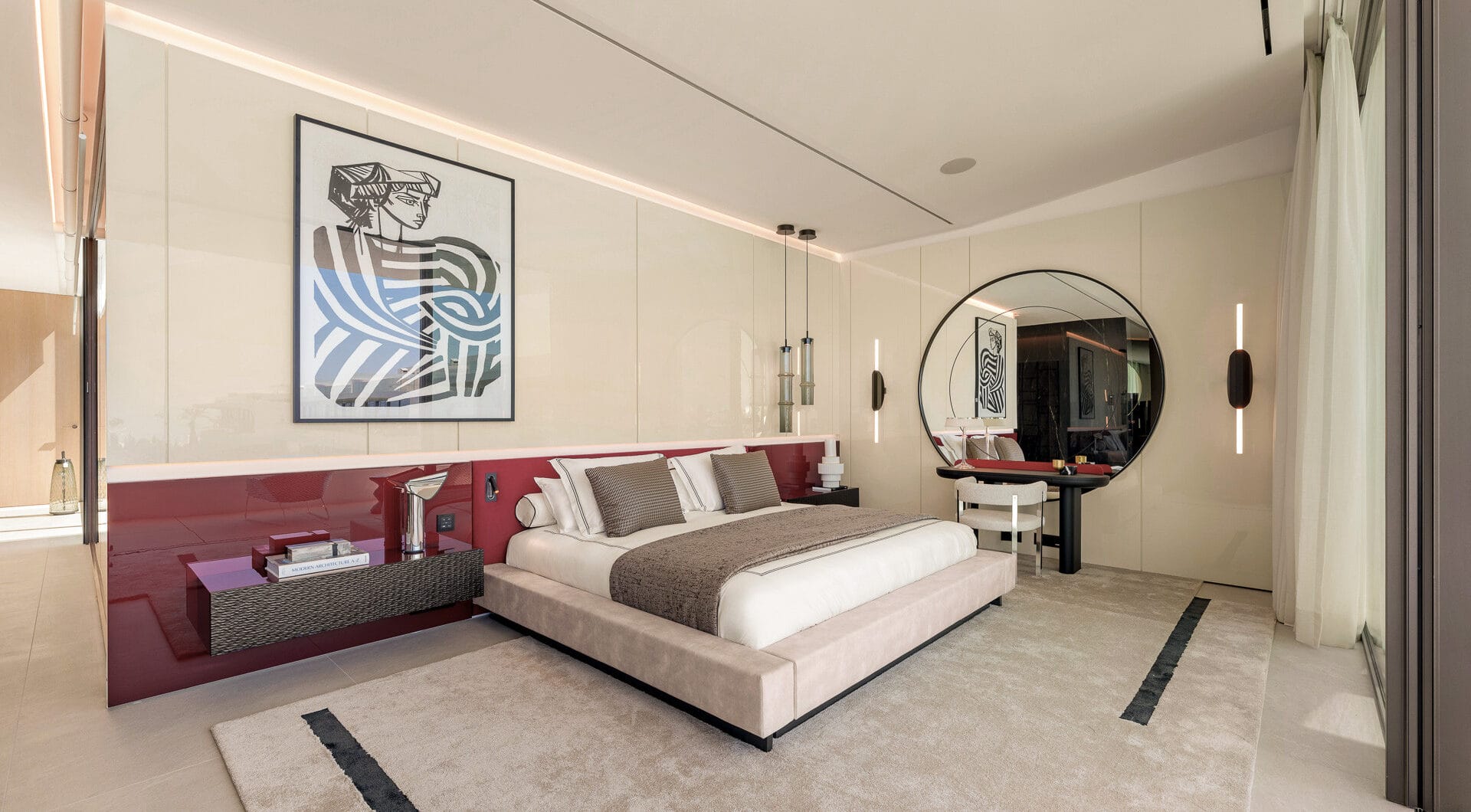 Contemporary 4-Bedroom Villa with Rooftop Cinema &amp; Sea Views