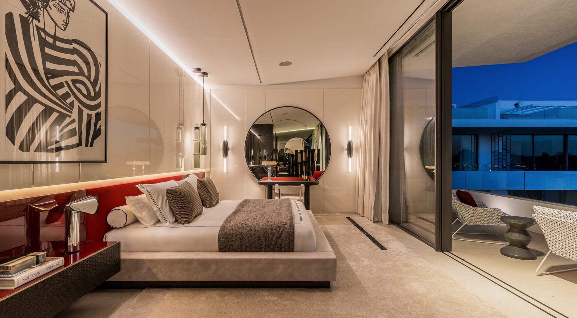 Contemporary 4-Bedroom Villa with Rooftop Cinema &amp; Sea Views