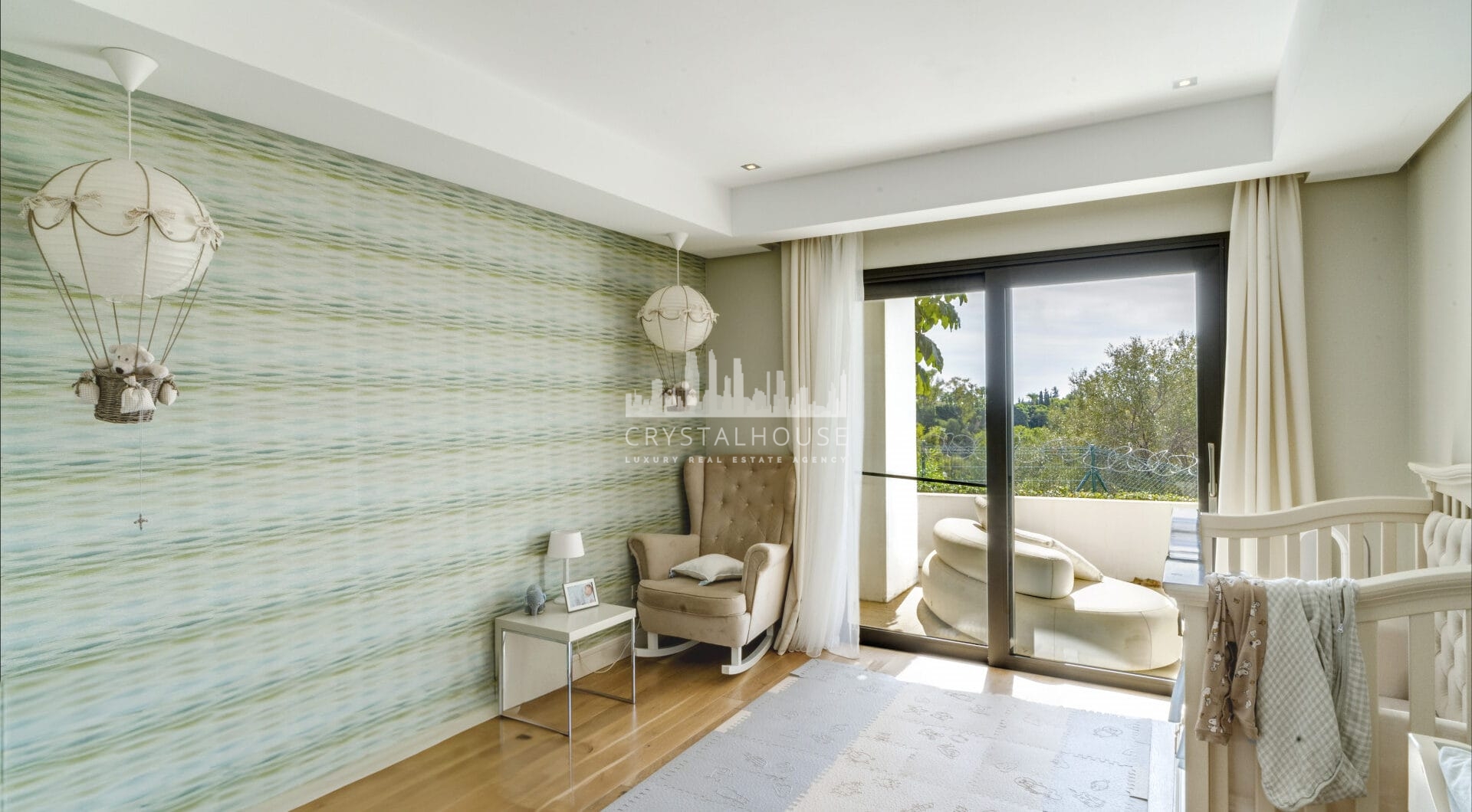 Magnificent five-bedroom, south-facing villa situated in the prestigious Village Las Lomas de Magna Marbella with sea views