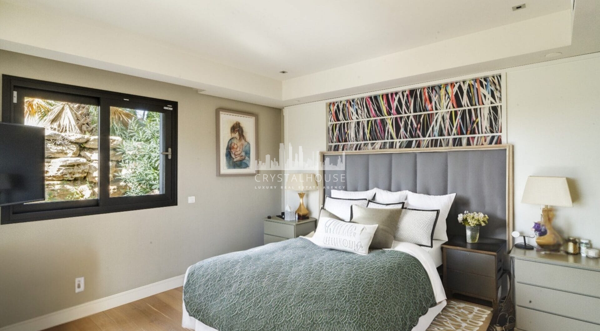 Magnificent five-bedroom, south-facing villa situated in the prestigious Village Las Lomas de Magna Marbella with sea views