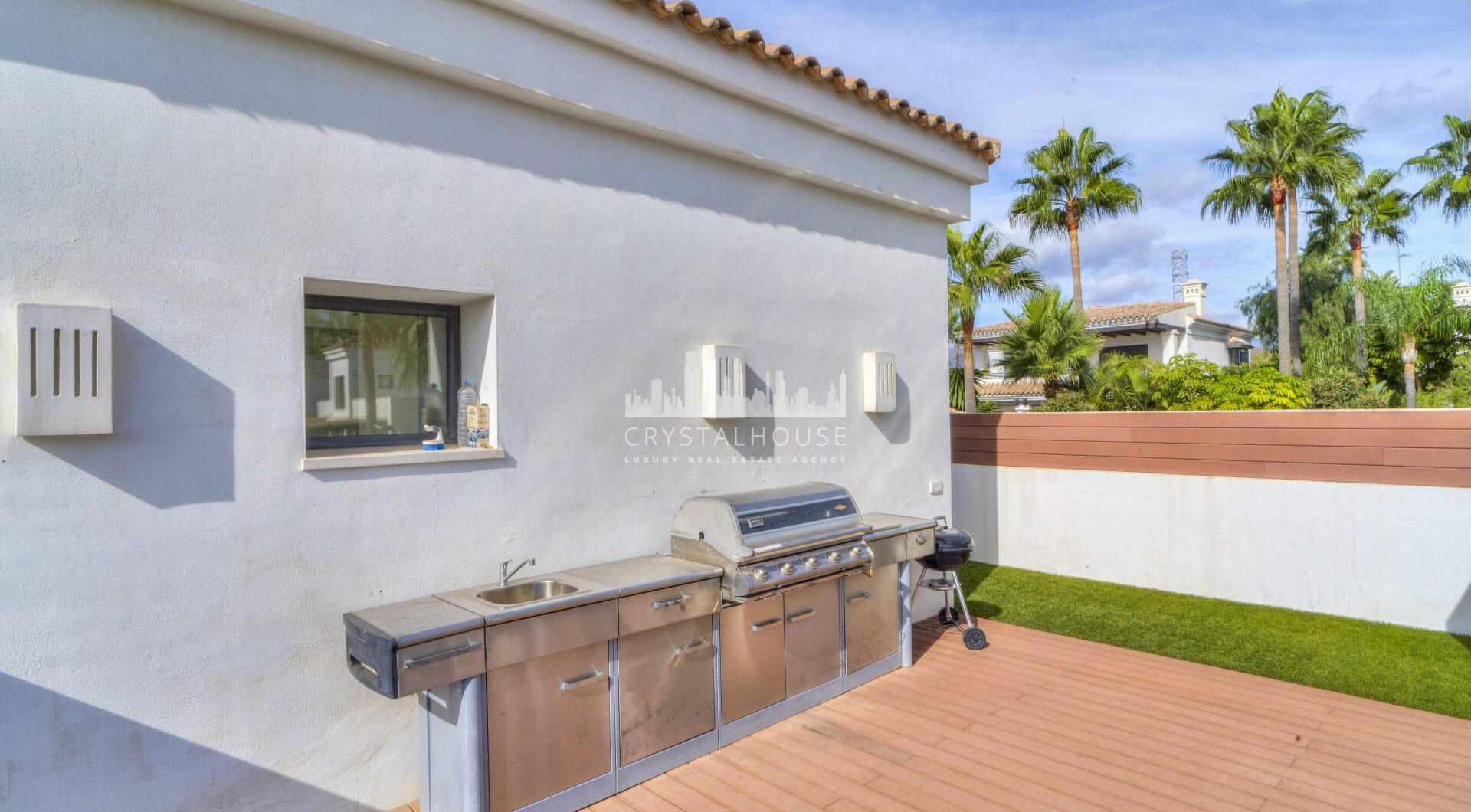 Magnificent five-bedroom, south-facing villa situated in the prestigious Village Las Lomas de Magna Marbella with sea views