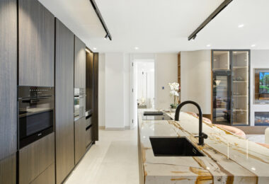 Luxurious south facing, three bedroom beachfront apartment, located in the prestigious community of Río Real Playa.