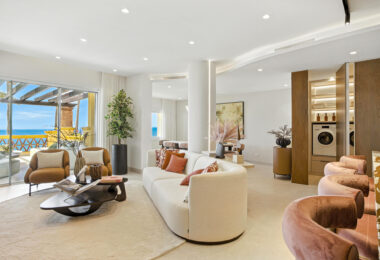 Luxurious south facing, three bedroom beachfront apartment, located in the prestigious community of Río Real Playa.