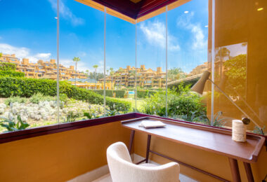 Stunning south facing, four bedroom ground floor apartment, set within the exclusive Los Granados del Mar urbanization on the New Golden Mile