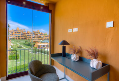 Beautiful beach front, south facing four bedroom apartment located in Los Granados del Mar on the New Golden Mile