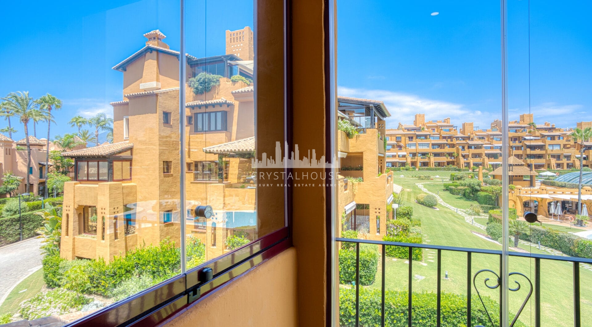 Beautiful beach front, south facing four bedroom apartment located in Los Granados del Mar on the New Golden Mile
