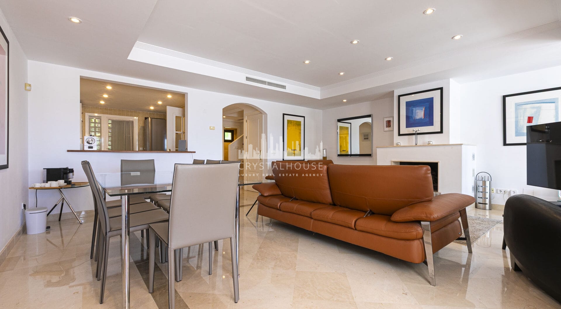 Beautiful south-facing, four bedroom townhouse in Los Almendros, part of the secure Los Arqueros Golf community in Benahavís