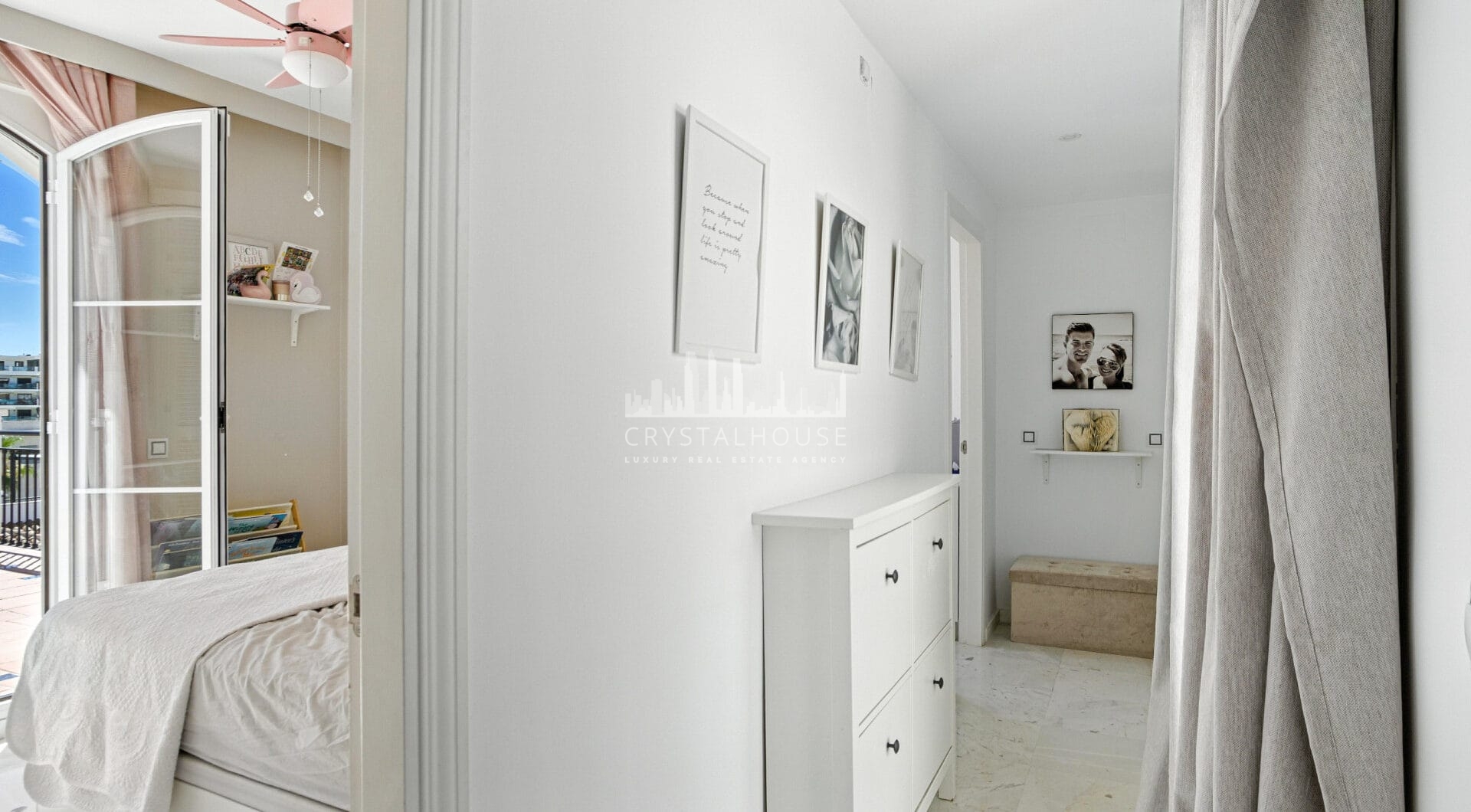 Stylish south west facing, three-bedroom semi detached townhouse located in Riviera del Sol
