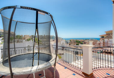 Stylish south west facing, three-bedroom semi detached townhouse located in Riviera del Sol