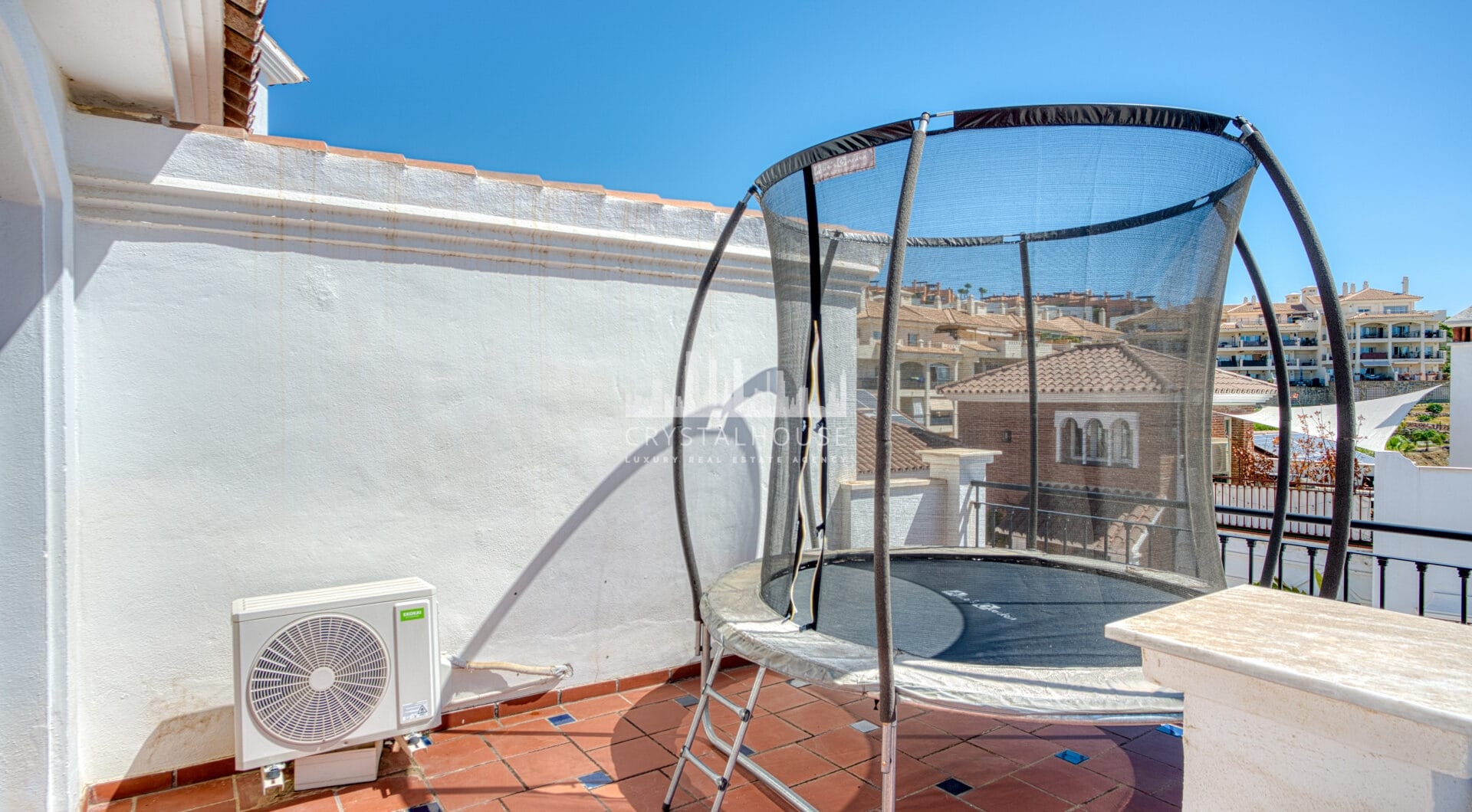 Stylish south west facing, three-bedroom semi detached townhouse located in Riviera del Sol