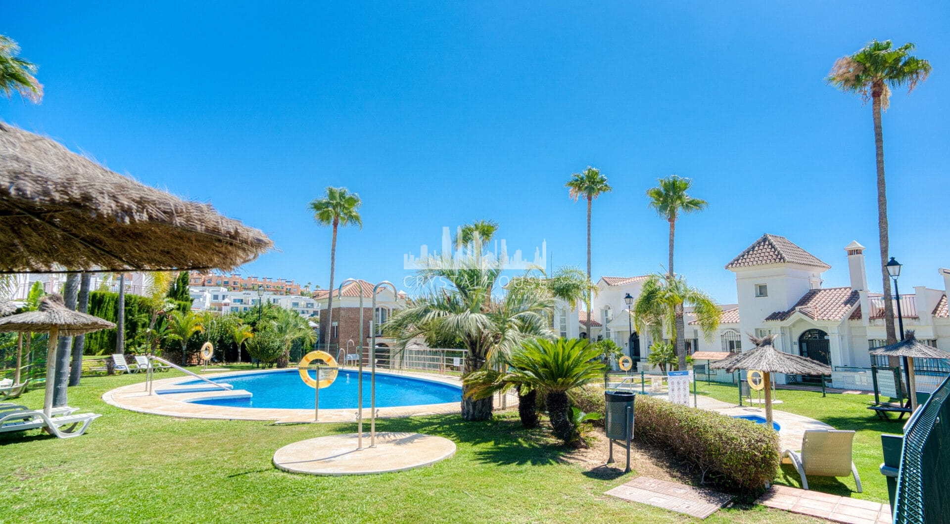 Stylish south west facing, three-bedroom semi detached townhouse located in Riviera del Sol