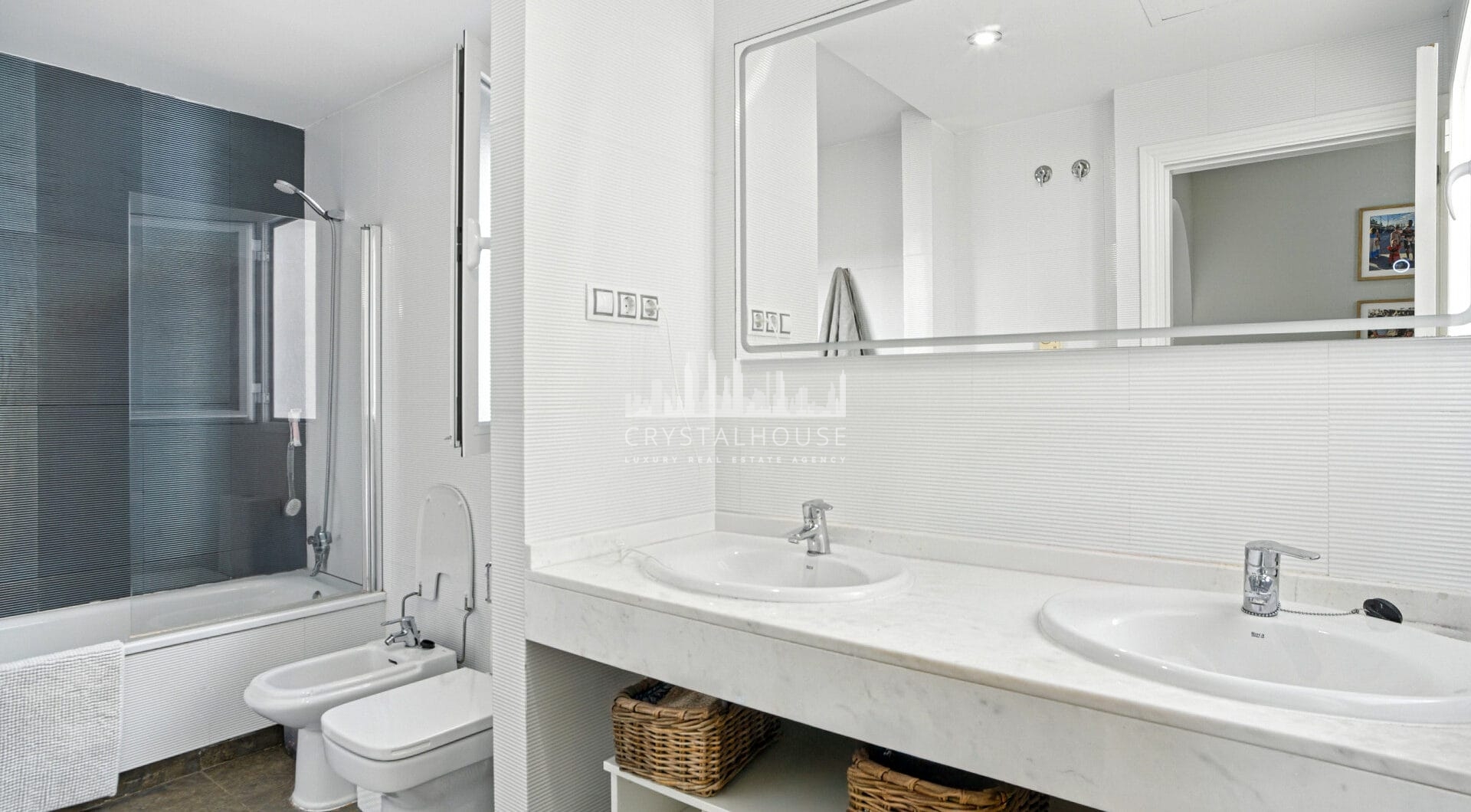Stylish south west facing, three-bedroom semi detached townhouse located in Riviera del Sol