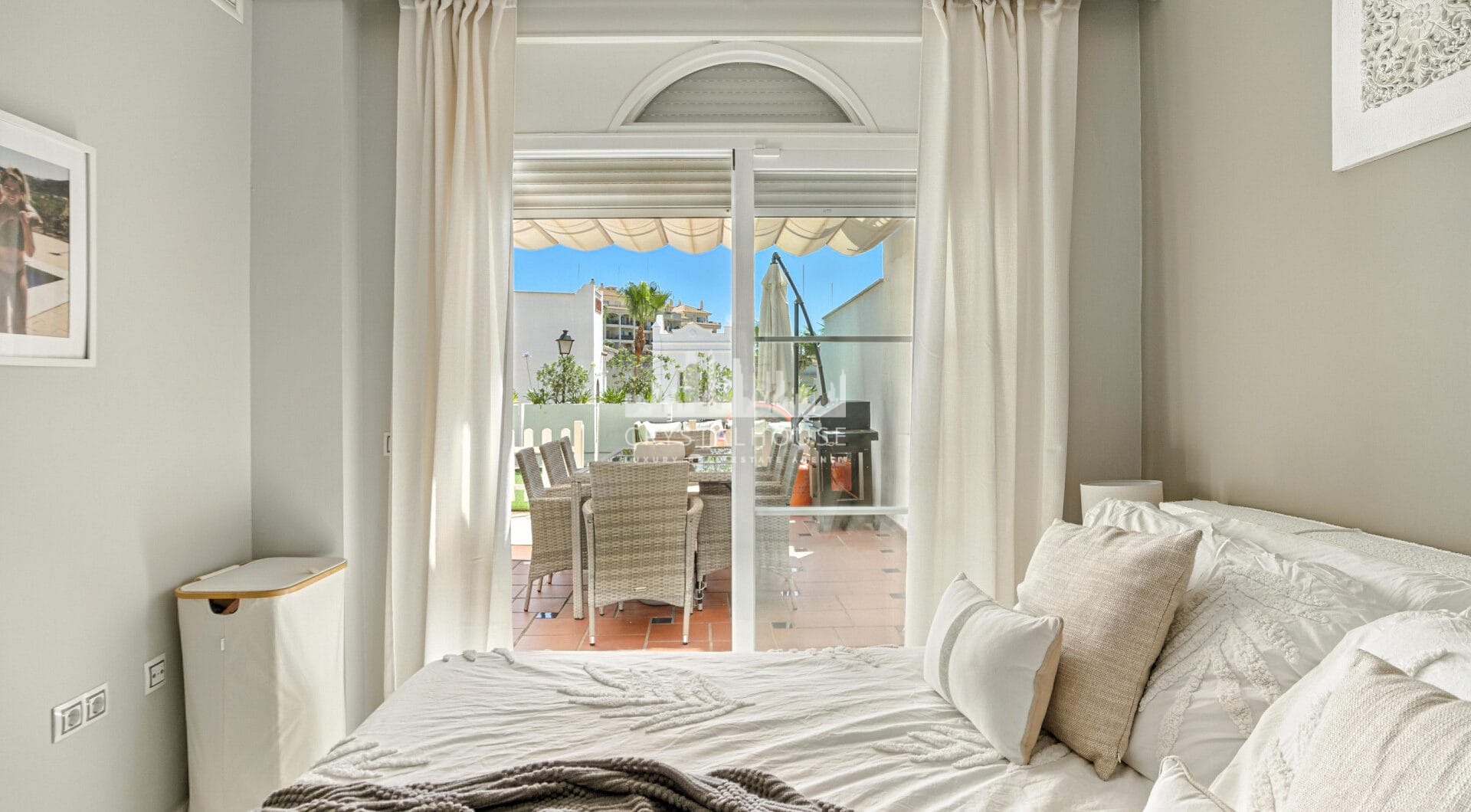 Stylish south west facing, three-bedroom semi detached townhouse located in Riviera del Sol