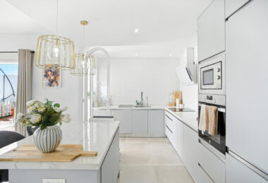 Stylish south west facing, three-bedroom semi detached townhouse located in Riviera del Sol