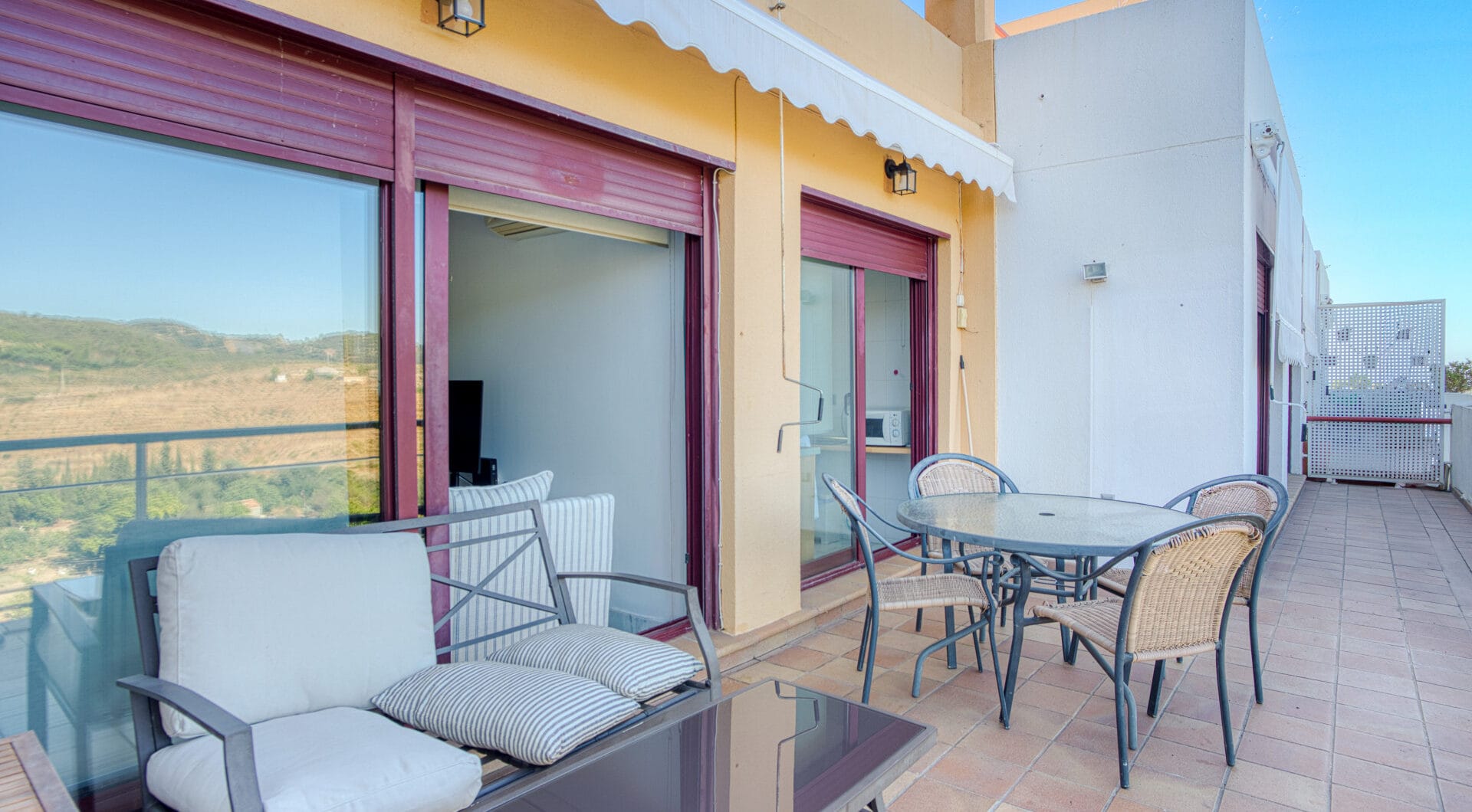 Charming east facing, three bedroom duplex penthouse located in the gated community Parque Botanico, Estepona