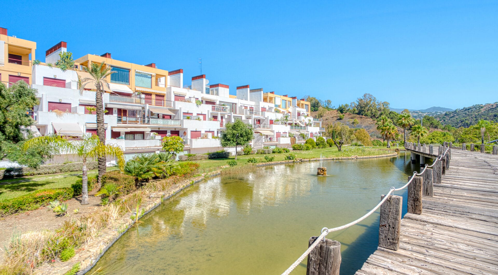 Charming east facing, three bedroom duplex penthouse located in the gated community Parque Botanico, Estepona