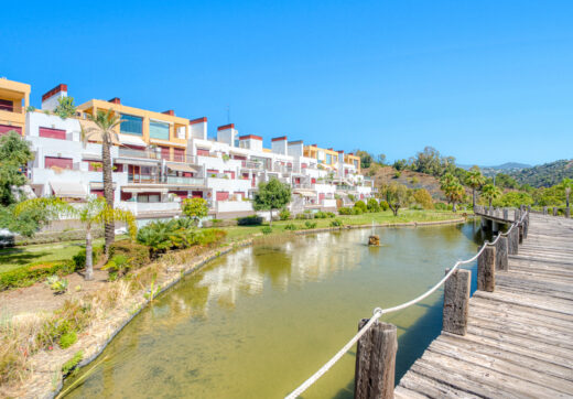 Charming east facing, three bedroom duplex penthouse located in the gated community Parque Botanico, Estepona