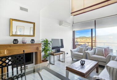 Charming east facing, three bedroom duplex penthouse located in the gated community Parque Botanico, Estepona