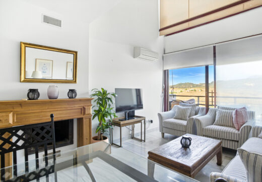 Charming east facing, three bedroom duplex penthouse located in the gated community Parque Botanico, Estepona